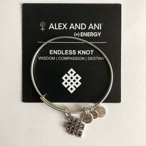 Alex and Ani- Endless Knot Silver Bracelet